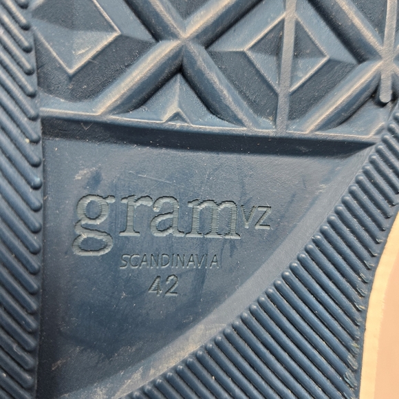 Gram Sneakers Mens Sz 42=9 Tan-Green & Black Fabric Upper Casual Comfort - Picture 11 of 15